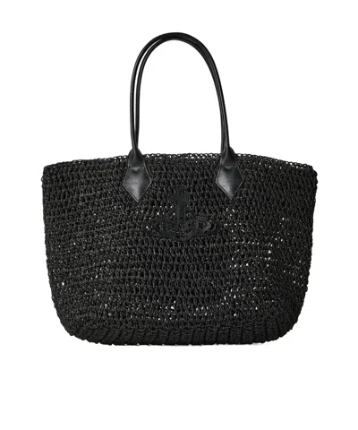 Vivienne Westwood Large-capacity Handbag In Black