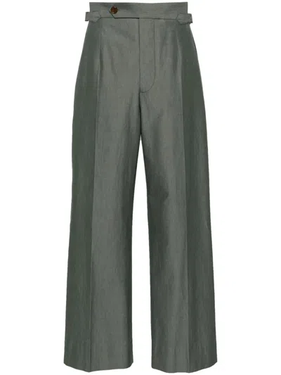 Vivienne Westwood Lauren High-waist Wide-leg Trousers In Gray
