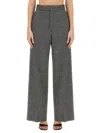 Vivienne Westwood Tailored Straight Wool Pants In Grey