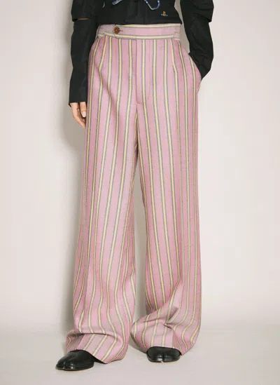 Vivienne Westwood Lauren Wool Pants In Purple