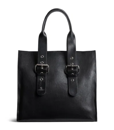 Vivienne Westwood Leather Alex Tote Bag In Black