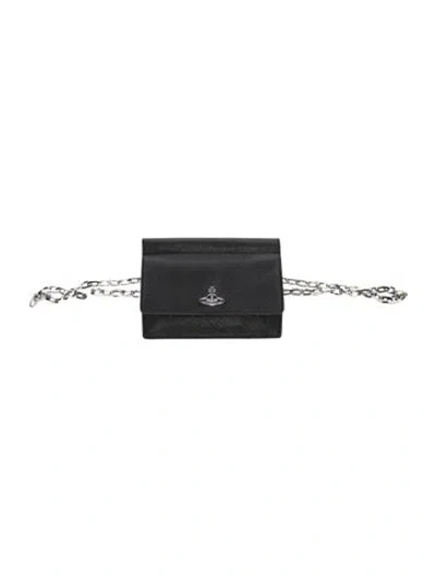 Pre-owned Vivienne Westwood Leather Belt Bag In Black