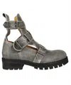 Vivienne Westwood Leather Boots In Gray