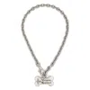 Vivienne Westwood Bone Pendant Necklace In Silver