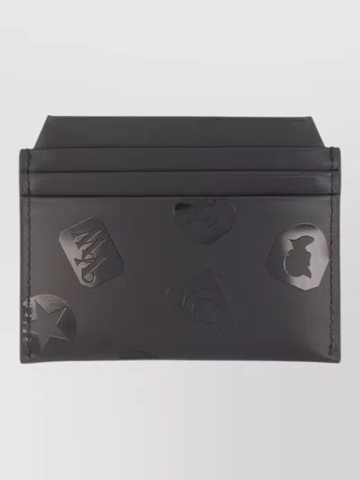 Vivienne Westwood Leather Card Holder In Gray