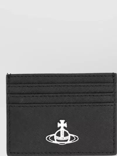 Vivienne Westwood Leather Card Holder In Black
