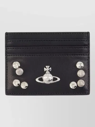 Vivienne Westwood Leather Card Holder In Black