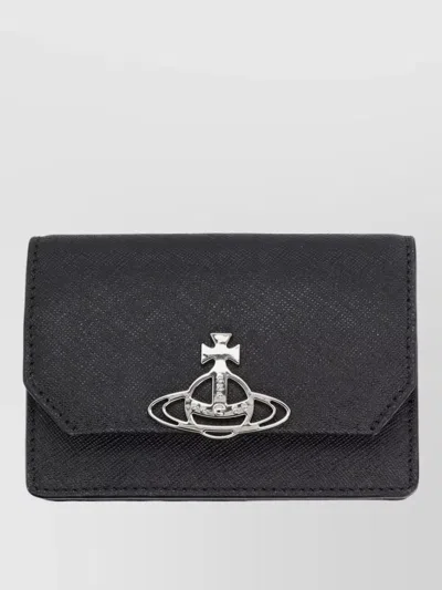 Vivienne Westwood Leather Cardholder In Black