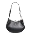 Vivienne Westwood Leather Charm Frame Purse Shoulder Bag In Black