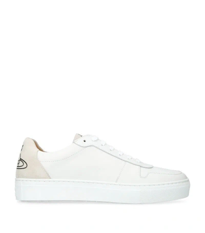Vivienne Westwood Leather Classic Trainers In White