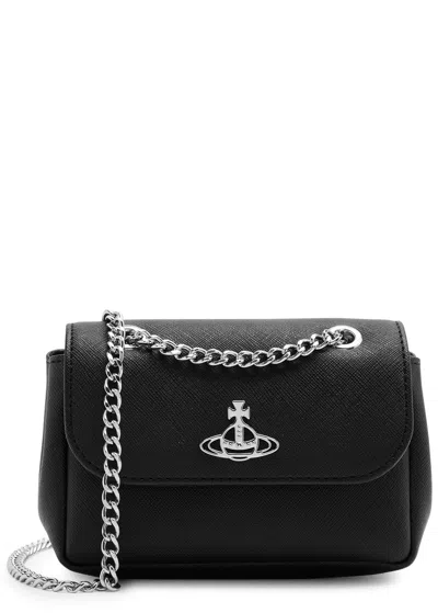 Vivienne Westwood Leather Cross-body Bag In Black