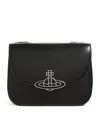 Vivienne Westwood Womens Black Linda Logo-plaque Leather Cross-body Bag In Black