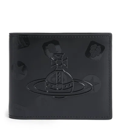 Vivienne Westwood Leather Logo Wallet In Black
