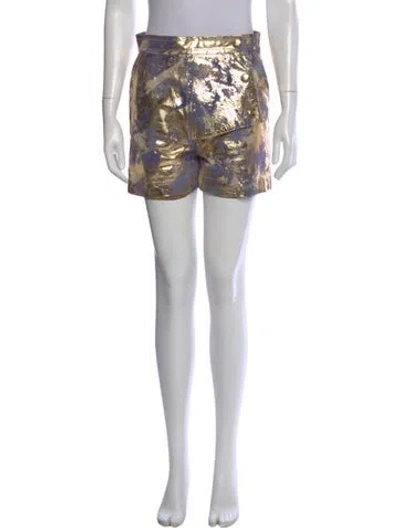 Pre-owned Vivienne Westwood Leather Mini Shorts In Purple