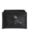 Vivienne Westwood Leather Orb Embossed Card Holder In Black