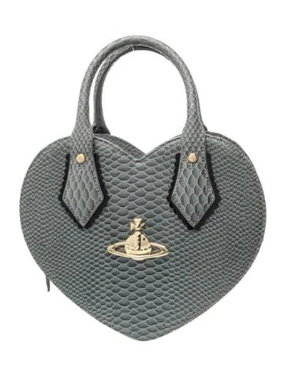 Pre-owned Vivienne Westwood Leather Top Handle Bag In Green