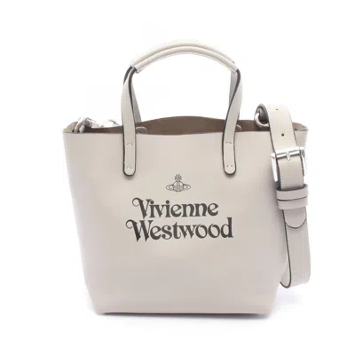 Pre-owned Vivienne Westwood Leather Tote Bag () In Gray