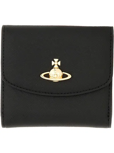 Vivienne Westwood Leather Wallet In Black