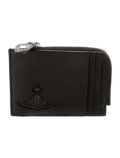 Pre-owned Vivienne Westwood Leather Wallet In Black