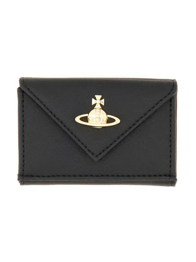Vivienne Westwood Leather Wallet In Black