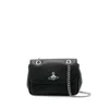 Vivienne Westwood Leather Small Shoulder Chain Purse Bags