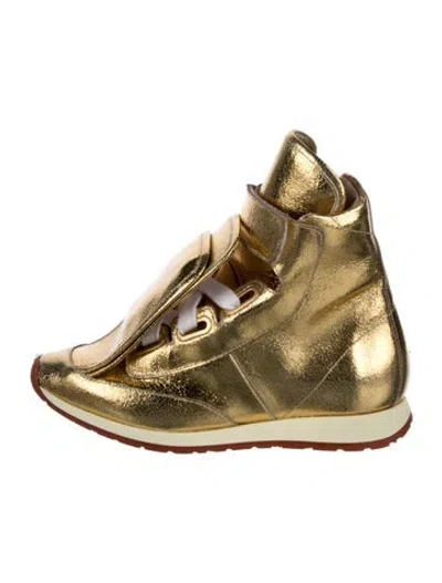 Pre-owned Vivienne Westwood Leather Wedge Sneakers