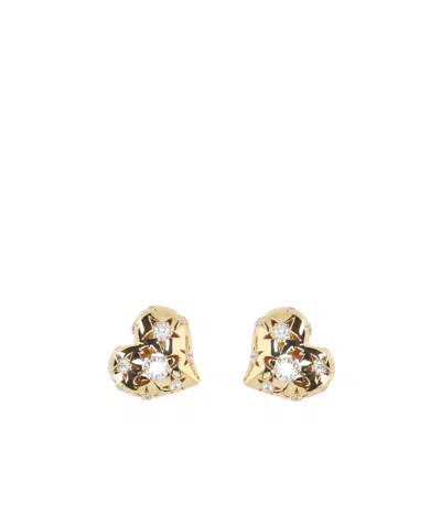 Vivienne Westwood Lee Clip Earrings In Yellow