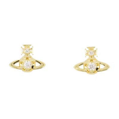 Vivienne Westwood Lee Orb Earrings In Brown