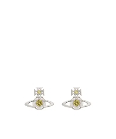 Vivienne Westwood Lee Orb Earrings In Silver