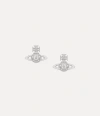 Vivienne Westwood Lee Orb Earrings Silver Cubic Zirconia Women