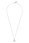 Vivienne Westwood Carmela Relief Necklace In Gray