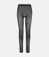 Vivienne Westwood Leggings Polyester / Elastane Safety Pin Motif Black Xs Unisex In Black
