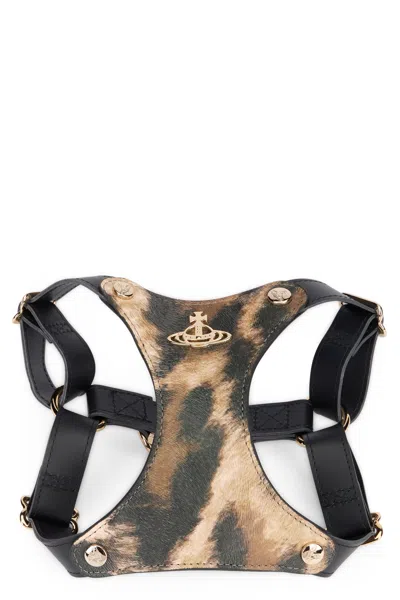 Vivienne Westwood Leopard Dog Harness In Animal Print