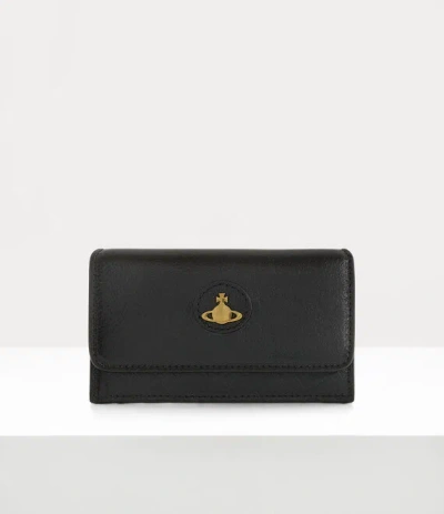 Vivienne Westwood Lg Card Holder W Pkt In Black