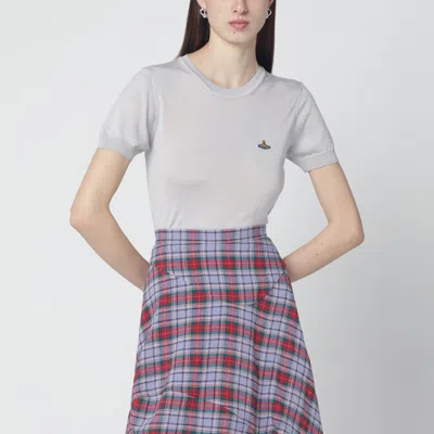 Vivienne Westwood Bea Wool And Silk Crew Neck Top In Animal Print