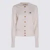 Vivienne Westwood Orb-embellished Virgin-wool Cardigan In Gray