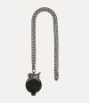 Vivienne Westwood Lighter Chain Black Brass Zinc Dark Chai Unisex In Black