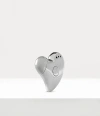 Vivienne Westwood Lighter Silver Zinc Lighter Heart Unisex In Silver