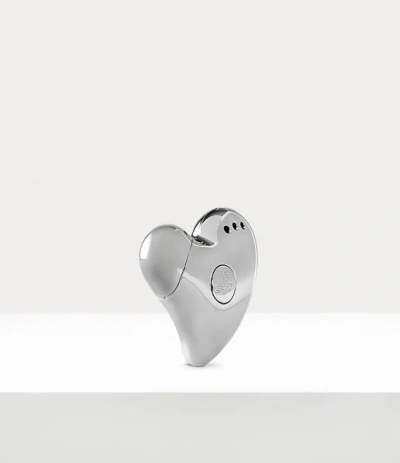 Vivienne Westwood Lighter Silver Zinc Lighter Heart Unisex