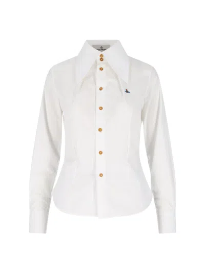 Vivienne Westwood W Violin Blouse In White