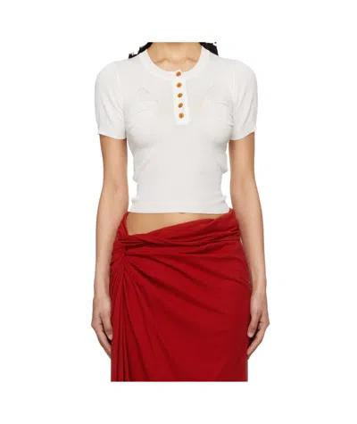 Vivienne Westwood Lightweight Semi-sheer Top In A401 White