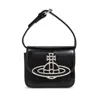 Vivienne Westwood Linda Foldover Top Tote Bag In Black
