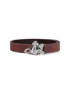 Vivienne Westwood Reversible Brown Suede And Black Leather Belt In Brown
