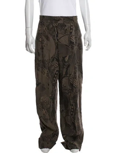 Pre-owned Vivienne Westwood Linen Cargo Pants In Brown