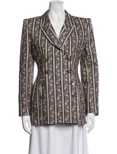 Pre-owned Vivienne Westwood Linen Floral Print Blazer W/ Tags In Multi