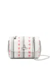 Vivienne Westwood Linen Heart Stripes Mini Bag