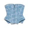 Vivienne Westwood Denim Cobrax Corset Laser Denim Vw-grid-blue 46 Women