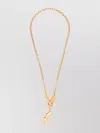 Vivienne Westwood Link Chain Necklace With Shoe Pendant In Gold