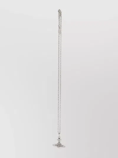 Vivienne Westwood Link Chain Pendant Necklace In Metallic