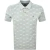 Vivienne Westwood Lion And Orbit Polo T Shirt Gree In White